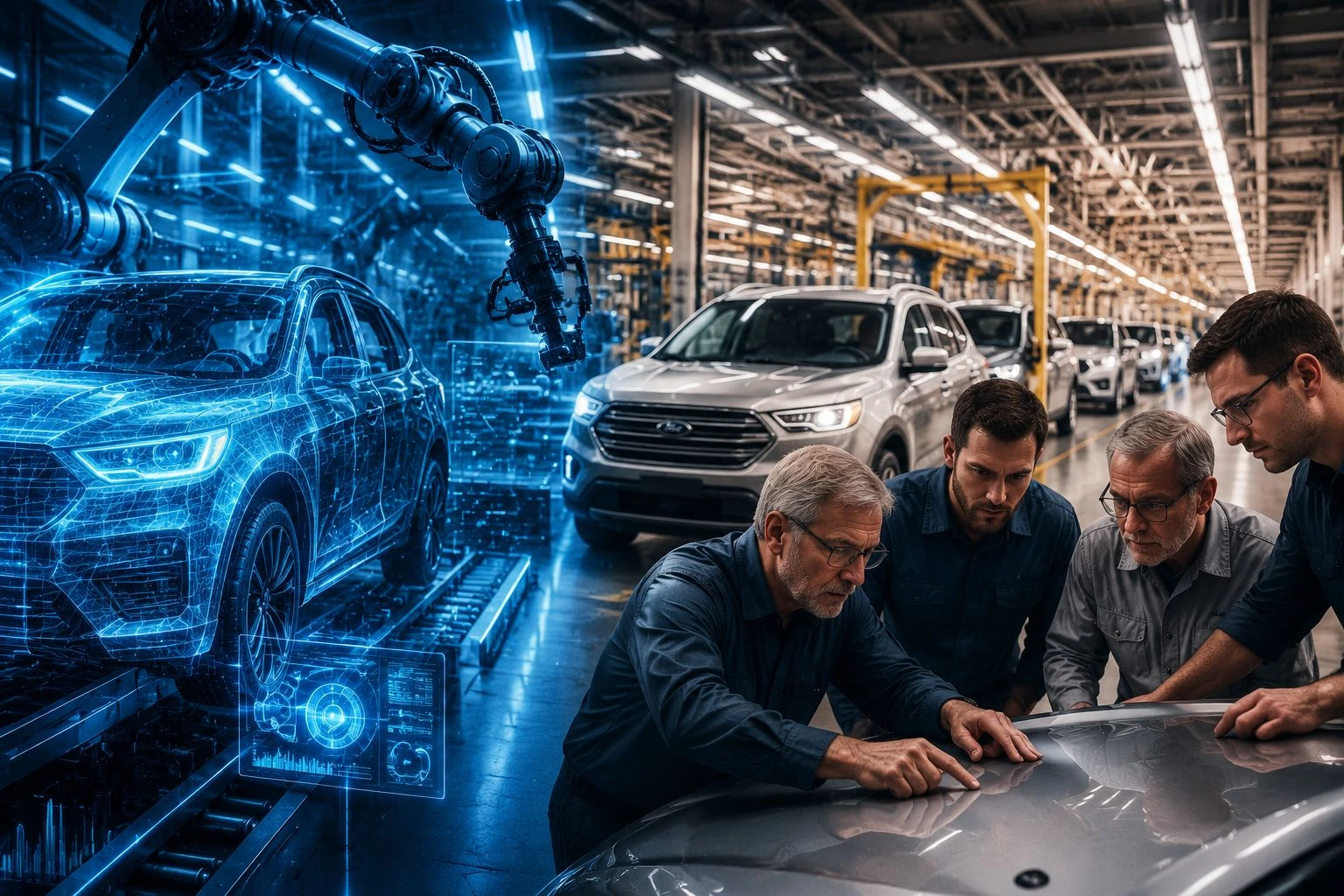 ИИ не справился: Ford зовет на помощь «седобородых» инженеров